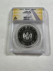 1964 Canada  1 Proof Like Silver Coin Graded Ms 67 Cameo By Anacs