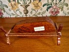 Dollhouse Miniature Vintage Fantastic Merchandise Carved Signed Cradle 1 12scale