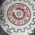 16  Seal Of The Cherokee Nation  Cwys Dbp Sep  6  1839 Circle - Wall Sign Decor