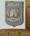 Vintage Maine Shield Flag Embroidered Iron On Felt Patch Travel Souvenir