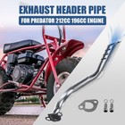 Exhaust Pipe Header Kit For Predator 212cc 224cc 196cc Mini Bike