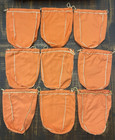 Crown Royal Lot Of 9 Peach 750 Ml Drawstring Felt Bags