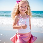Kids Classic Jewelry  3 Set Beaded Necklace And Bracelet For Girl