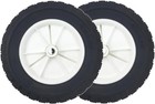 Pair Of Rubber Replacement Wheels For Lawn Mower Carts Trailer 2 X 8 Inch