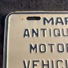 Maryland Antique Motor Vehicle License Plate 1962