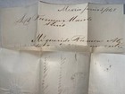 M  xico Cover 1 Real Green   2 Reales Black Gothic Overprint June 1868 San Luis