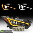 For 2017-2022 Infiniti Q60 Led Drl W o Afs Projector Headlight Passenger Side