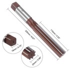 25mm Hand Reamer Alloy Tool Steel H8 8 Straight Flutes Milling Cutter Tool