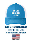 12 Custom Embroidered Port Authority   C112 Snapback Trucker Caps No Setup Fees