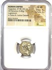 Augustus Ar Denarius Silver Octavian Coin 27 Bc - 14 Ad  Certified Ngc Choice Vf