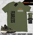 Shirt To Match Aj 4 Og 2025 Undefeated Sneaker Matching Tee Fearless T-shirt