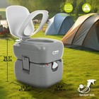 Portable Travel Toilet 5 8 Gallon Rv Porta Potty W level Indicator Hand Sprayer