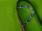 Fancy Beaded Double Stitched Leather Western Headstall Bridle new Con show trail
