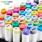 Ohuhu 48 Pieces Colorful Art Markers Twin Tip Brush   Chisel Set For Kids Artist