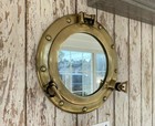 9  Brass Porthole Mirror Nautical Maritime Wall Decor Ship Cabin Window