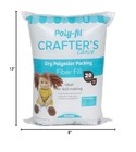 Fairfield Poly-fil Crafter   s Choice  Dry Polyester Packing Fiber Fill  Stuffing