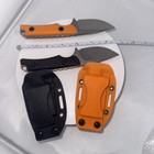 Fixed Blade Hunting Knife High Vis Orange G10 Handle And Sheath Pick Your Color 