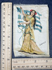 Vintage Zira Cigarette Tobacco Silk  Greece Flag   Woman M613