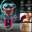 Men s Razor Rotary Waterproof Electric Shaver Pop-up Trimmer Wet Dry Cordless Us