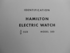 Service   Repair Of Hamilton Electric Watch -hardcover 1958