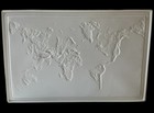 Vintage Early 1990 s Nystrom 3-d Raised Relief World Map Classroom