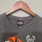 Harley Davidson Mens Gray Bucks Short Sleeve Crew Neck T Shirt Size S m