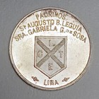 1928 Peru Silver Medal   Token - Emilio Lisson   Clte Uncirculated
