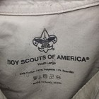Boy Scouts Of America Shirt Youth Large Beige Uniform Short Sleeve Bsa Patches