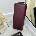 Montblanc Classic Bordeaux Red Leather 2-pen Leather Pen Zip Case