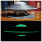 Ufo Ii Scifi Alien Spacecraft Flying Saucer Green Glow In The Dark 3d