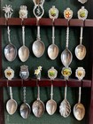 Lot Of 18 Vintage  Some Silverplate Spoons In Vintage Case