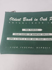 Vintage Oak Park Trust And Savings Bank Zippered Bank Bag Illinois 