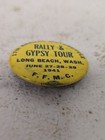 Indian Motorcycle Harley Rally Gypsy Tour Button Pinback 1941 Wwii