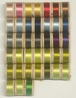 Lot Of 38 Vtg Belding Corticelli 10yd Wood Spools Pure Silk Twist Thread Size D