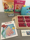 Disney Lot Of 8 Little Mermaid Books   13 Cassettes  Case   Working Tape Player