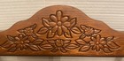 Vintage Wooden Paper Towel Holder Flowers Wall Mount 9 X 13 Country