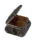 Antique German Foehr 800 Pure Solid Sterling Silver Pill  Mini Storage Box 