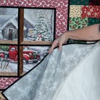 New  Handmade Patchwork Christmas Quilt  Cuddly Soft Flannel Back 50 X 66 Gift 