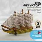 Wooden Display Model Of Hms Victory   20cm  l    Ready For Display