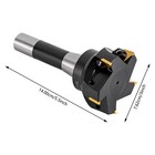 90 Degree Indexable End Mill 3   Cutting Depth R8 Shank End Mill 5 Flutes key Us