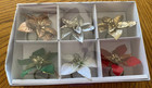 Christmas Winter Poinsettia Wine Glass Drink Charms Set Of 6 New Pier 1 Imports