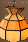 Cool  Small Mid Century Modern Orange Hanging Swag Lamp  70 s 60 s Vintage Light