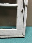 Antique Vtg 2 Lite Shabby 17x22 White Window Sash With Surround Old 1435-26b