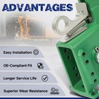 Green Quick Hitch System Easy Change With Stabilizer For Tradegear Plough Cat 2