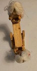 Small Vintage Wooden Seesaw With Two Cute Little Wooden Dolls Ssco