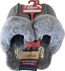 Brand New Dluxe Women s Genuine Shearling Sheepskin Slippers Gray Ladies Size 8
