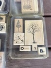 Huge Lot Of 74 Wood Block Rubber Stamps Nature Medallion More Stampin Up Sets