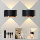 Led Motion Sensor Wall Lamp With Remote Control   3 Colors Wireless Wall Light