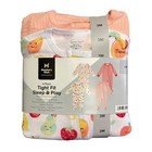 Member s Mark Infant   Toddler Girl s 4 Piece Tight Fit Sleep   Play Set
