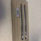 Vintage Cross Pen Set 3501 Ballpoint Pen   Mechanical Pencil Chrome Boxed